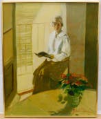 Rafael Griera Calderón (1934-2018) - Interior con figura