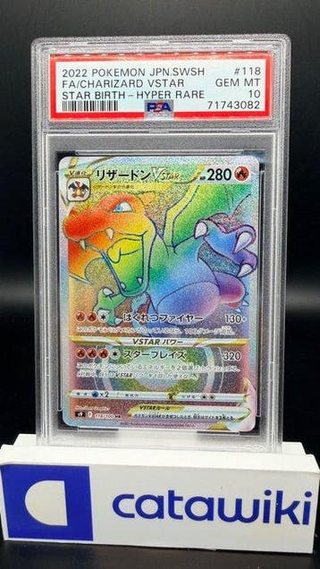 Pokémon - 1 Graded card - Charizard VSTAR 118/100 PSA 10 -, Nieuw