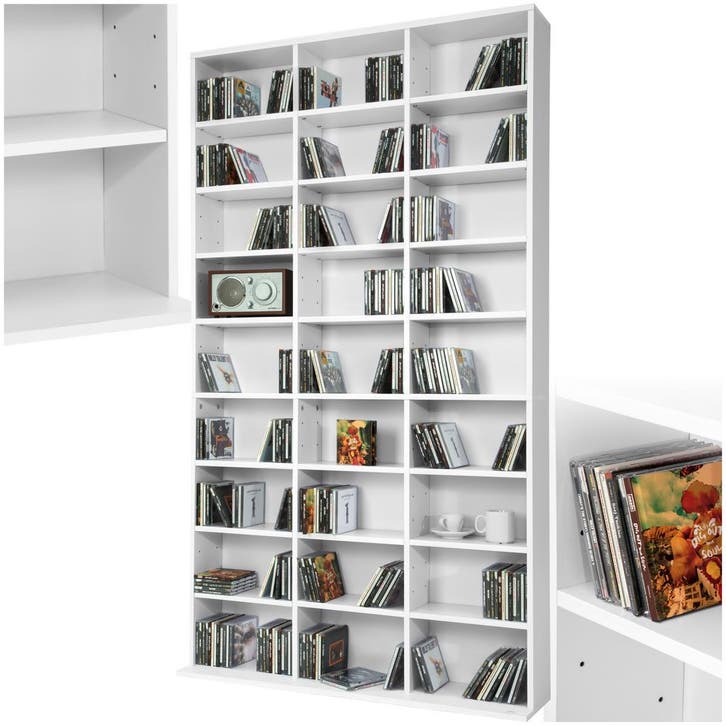 Kast Christel 180x102x23,5cm - wit, Huis en Inrichting, Woonaccessoires | Cd- en Dvd-rekken, Verzenden