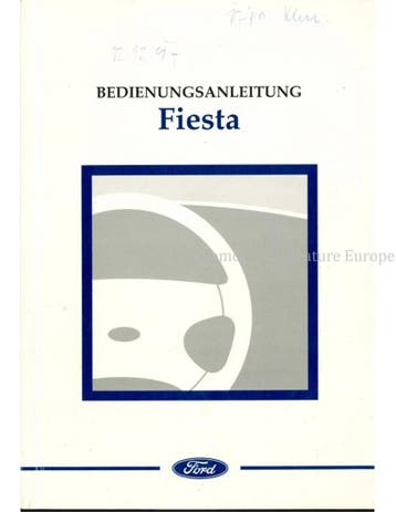2002 FORD FIESTA INSTRUCTIEBOEKJE DUITS, Auto diversen, Handleidingen en Instructieboekjes, Ophalen of Verzenden