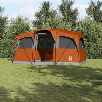 vidaXL Familietent met dak Oranje en Oranje 435 x 255 x 216, Verzenden, Nieuw