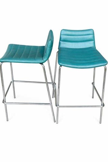 Tabouret (4) - Cuir végan - Chaises design, Antiquités & Art