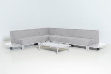 Flow. Sublime loungeset lead chiné XL |   Sunbrella | SALE, Nieuw