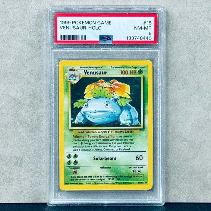 Pokémon Graded card - Venusaur holo 15 - Pokémon - PSA 8, Hobby en Vrije tijd, Verzamelkaartspellen | Pokémon