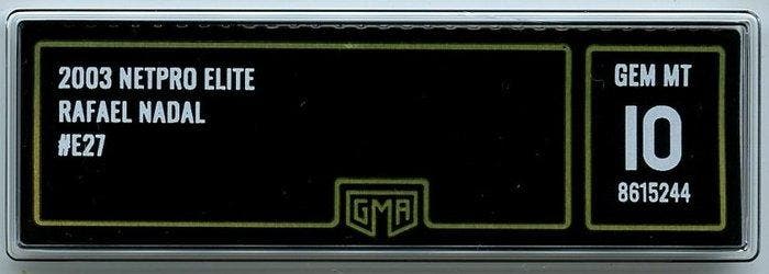 Netpro - 2003 - Rookie - Elite - Gem Mint - GMA 10 - Rafael, Collections, Autocollants