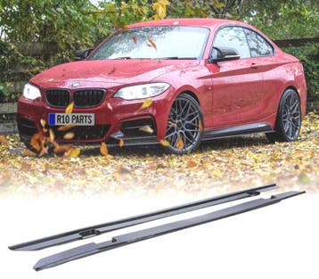 RAJOUTS BAS DE CAISSE BMW F22 F23 LOOK M PERFORMANCE NOIR BR, Auto-onderdelen, Verzenden