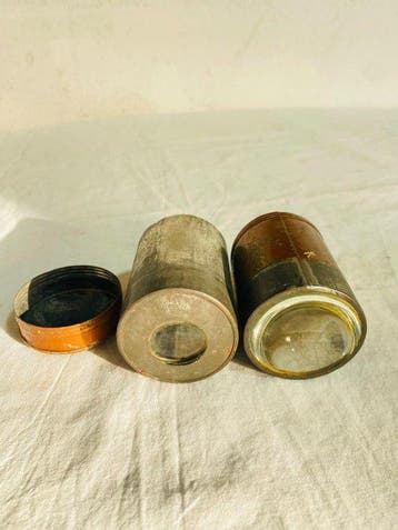 Microscope - de poche , voyage / Ancienne loupe à double
