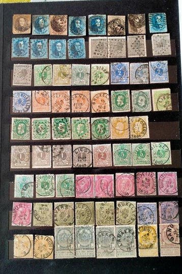 België 1861/1905 - een lot zegels van klassieken, Leopold I