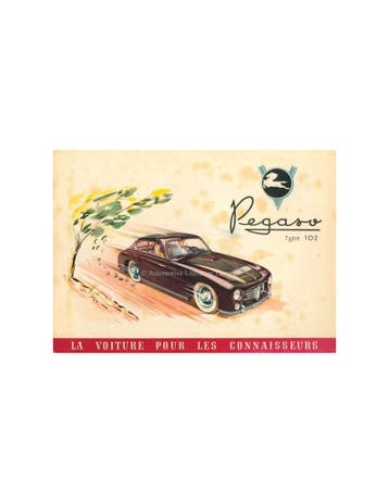 1952 PEGASO Z-102 BROCHURE FRANS, Ophalen of Verzenden
