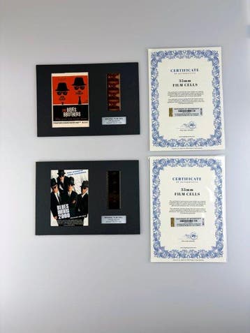 The Blues Brothers – Very Rare Set of 2 Mounted 35mm Film, Nieuw