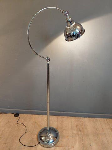 Van de Heg - Staande lamp - Metaal - Booglamp - Chroom