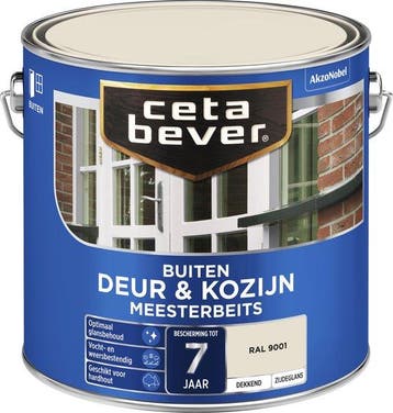 Cetabever Deur en Kozijn Meesterbeits - Ral 9001 RAL 9001 |, Doe-het-zelf en Bouw, Verzenden, Nieuw
