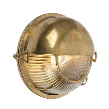Wandverlichting modern Portimao Muurlamp Brons, Tuin en Terras, Verzenden, Nieuw