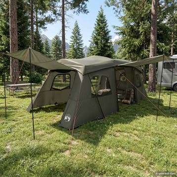 vidaXL Instant Tent met Regenhoes Waterdicht 3-persoons, Verzenden, Nieuw