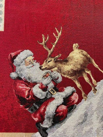 Tafelmiddenstuk - Natale Reale – Betovering in rood - Katoen, Diversen, Nieuw