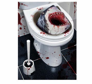 Halloween Decoratie Wc Haai, Verzenden
