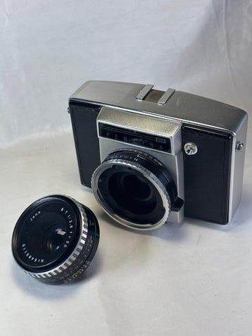 Pentacon Pentina E met Jena 2.8/50 mm lens Single lens, Nieuw