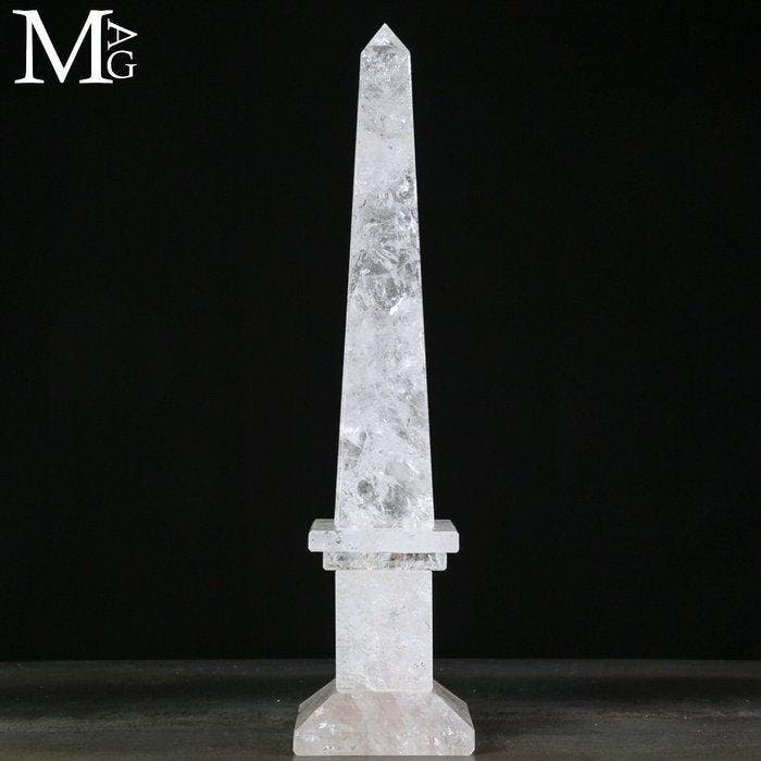 Exclusieve natuurlijke kwartsobelisk – Luxe specimen -, Collections, Minéraux & Fossiles