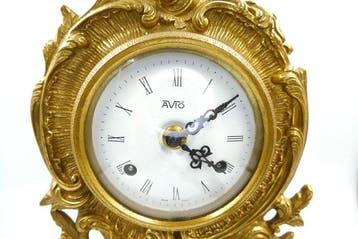 Horloge - Grand Cartel, Bronze - 1920-1930 - style Louis XV