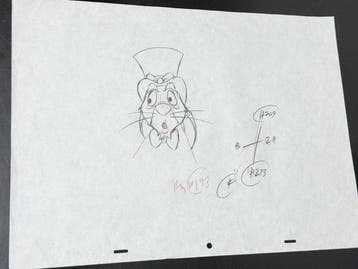 Walt Disney - Originele animatietekening van Rabbit (42 x 30, Nieuw