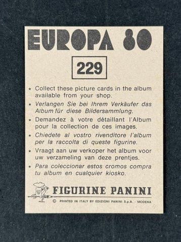 1980 Panini #229 Europa 80 - Badge: Austria - 1 Sticker -, Nieuw