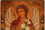 Icoon - Russisch-orthodoxe icoon Aartsengel Gabriël -, Antiek en Kunst