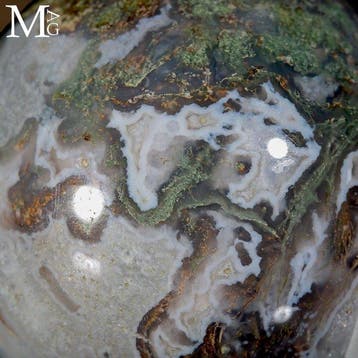 Levend groen dendritische mosagaat Natuurlijke
