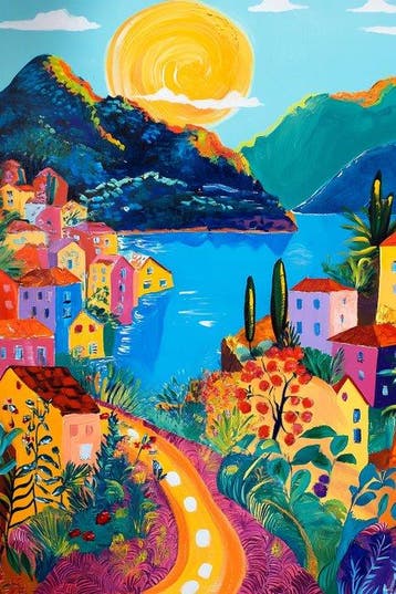Felix van Horst - Charming Coastline (XXL), Antiek en Kunst