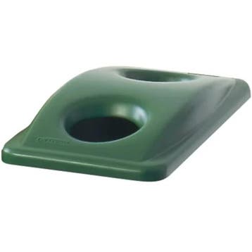 Deksel | Kunststof | Groen | Rubbermaid SLIM JIM, Verzenden, Nieuw in verpakking