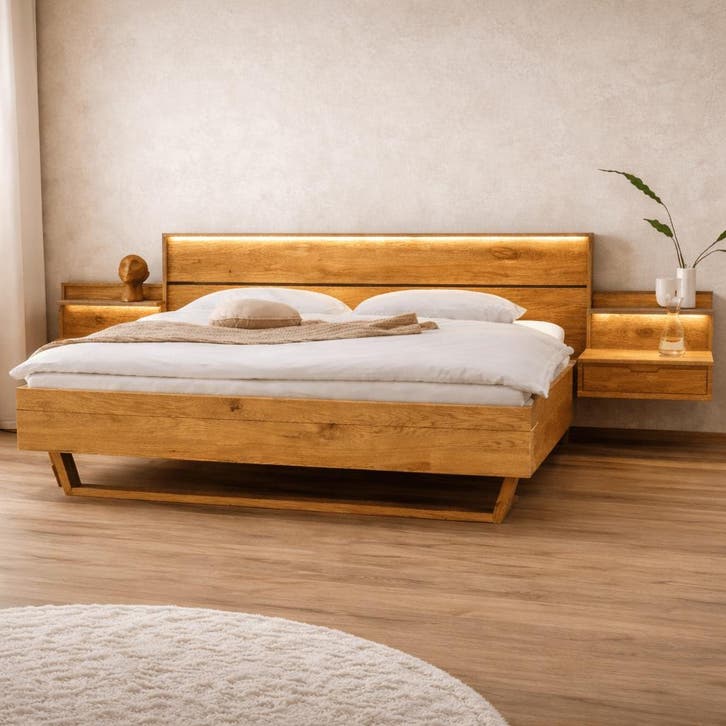 Forestales Alabama II Massief Houten Bed - 160 x 200, Huis en Inrichting, Slaapkamer | Bedden