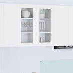 vidaXL Hangkast met opslag Wit 80 x 31 x 80 cm Bewerkt hout, Verzenden, Nieuw