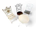 Ensemble de meubles de jardin (4) - Fer, Fer forgé - Chaises