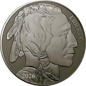 Verenigde Staten. 5 x 2026 1 oz Titanium Buffalo Round BU