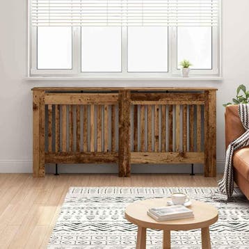 vidaXL Radiator Cover Oud hout 172 x 19 x 81,5 cm Bewerkt, Verzenden