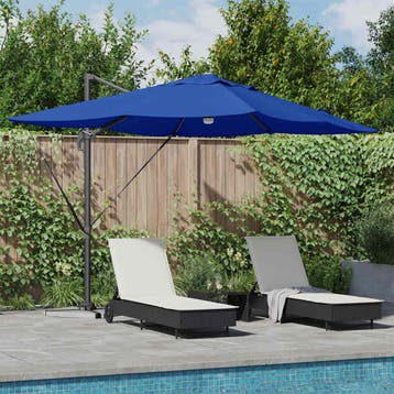 vidaXL Parasol 351 x 250 x 253 cm Polyester en Aluminium, Verzenden