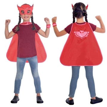 Kind Kostuum PJ Masks Owlette Cape Set 4/8 jaar, Verzenden, Nieuw