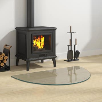 vidaXL Glazen haardplaat Doorzichtig 800 x 500 mm Glas, Verzenden, Nieuw