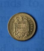 Spanje. Francisco Franco. 50 Centimos + 1 Peseta 1944/1953
