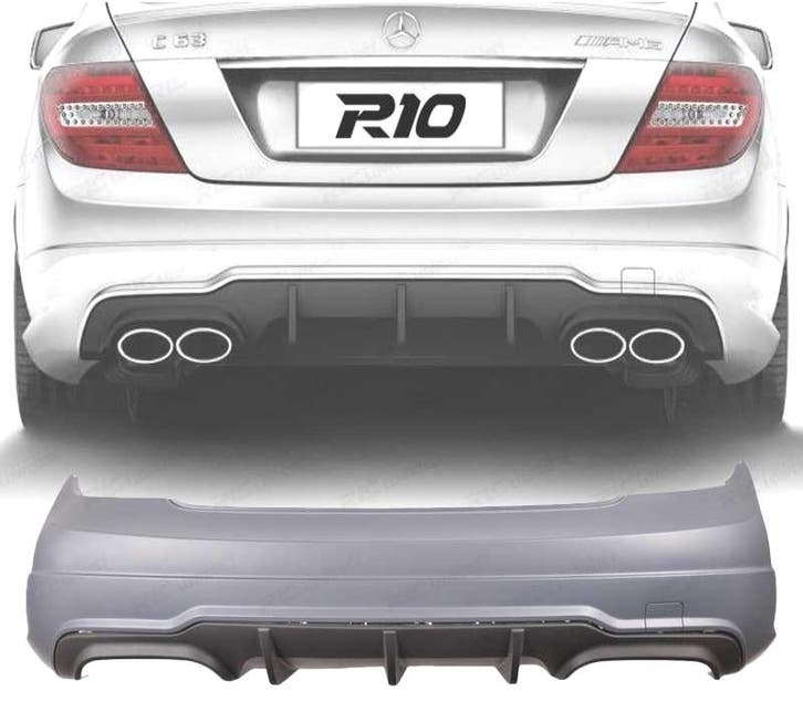 Pare Chocs Arrière Pour Mercedes C W204 Look Amg C63 07-14, Auto-onderdelen, Carrosserie, Verzenden
