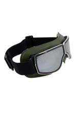 Goggles Motorbril Skibril Bril Groen Montuur Zilveren Spiege, Ophalen of Verzenden