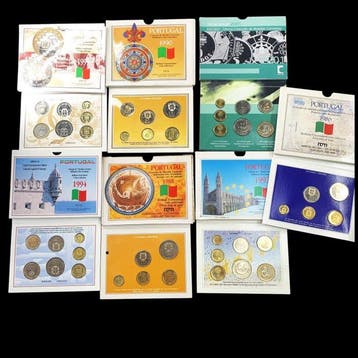 Portugal. 1986/2001, 7 Brilliant Uncirculated Coin Year