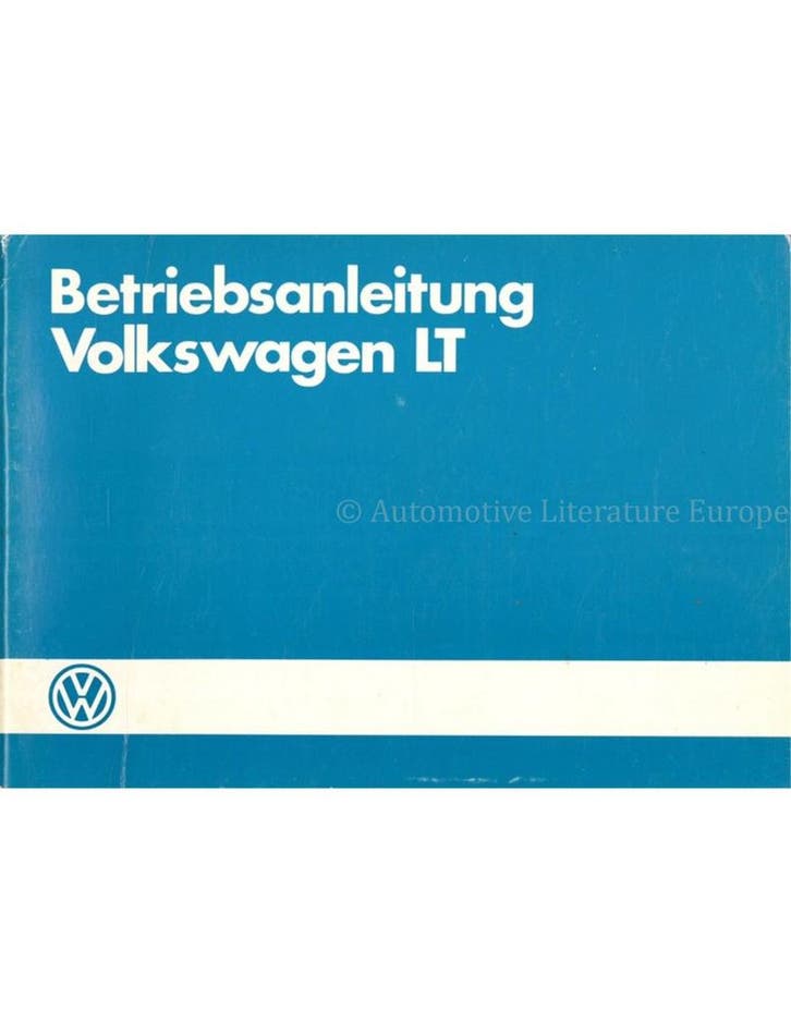 1984 VOLKSWAGEN LT INSTRUCTIEBOEKJE DUITS, Autos : Divers, Modes d'emploi & Notices d'utilisation