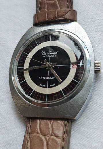 Cardinal - Date De Luxe - Zonder minimumprijs - 21 jewels -