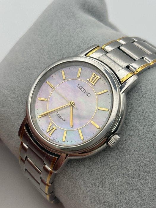 Seiko - Solar - Sans prix de réserve - V181-0AD0 - Homme -, Handtassen en Accessoires, Horloges | Antiek