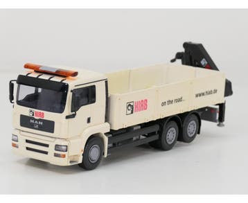 Emek 1:25 Scania R500 Crane Truck White #9929 (Vrachtwagens), Ophalen of Verzenden