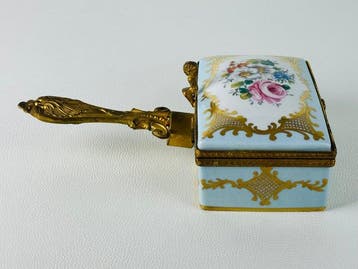 Limoges - Boîte - Porcelaine, Laiton