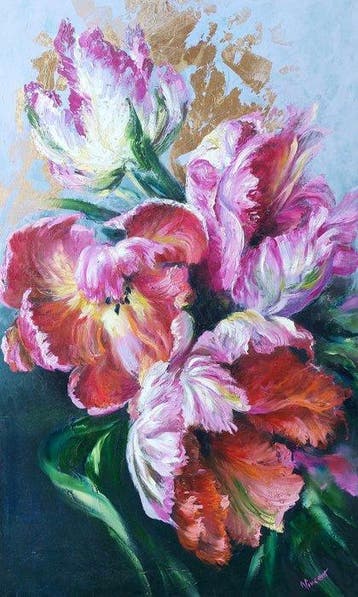 Vincent (XXI) - Tulipani, Antiek en Kunst