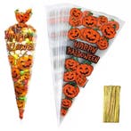 Fako Bijoux - 50x Cellofaan Puntzakken Halloween 34x17cm -, Diversen, Verzenden, Nieuw