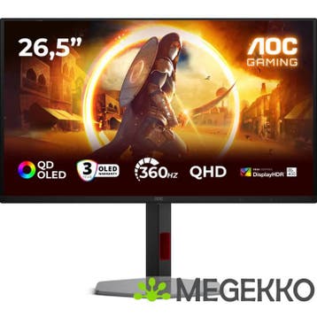 AOC Gaming G4 Q27G4SDR 26.5  Quad HD 360Hz OLED Gaming, Computers en Software, Monitoren, Verzenden, Nieuw