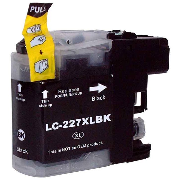 Huis-Merk  BROTHER LC-227 XL Black 31ml + Chip 247Print, Computers en Software, Printerbenodigdheden, Nieuw, Verzenden